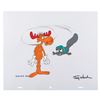 Image 1 : A Jay Ward Signed #35 Rocky and Bullwinkle Scene Cel.