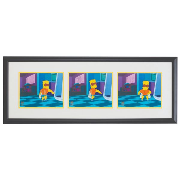 A Framed Set of "The Simpsons" Treehouse of Horror Cels.