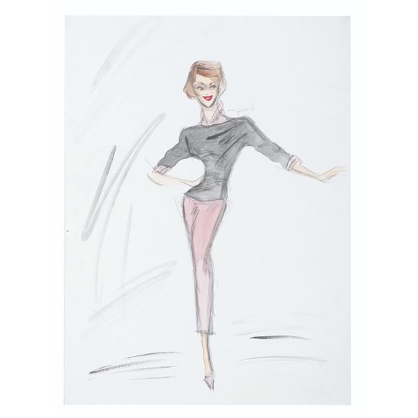An Edith Head Costume Design for "The Lucy Show."