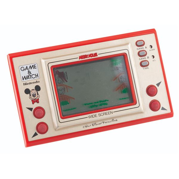 A Mickey Mouse Nintendo Game and Watch.