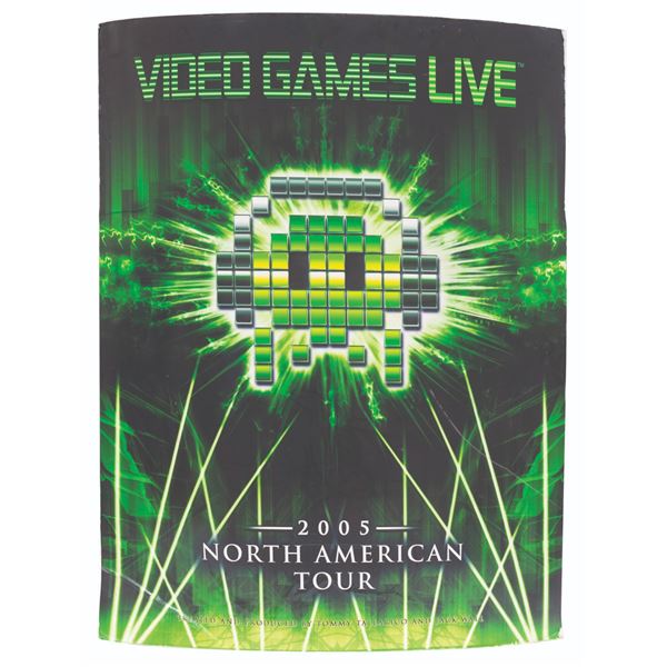 A Video Games Live 2005 North American Tour Sign.