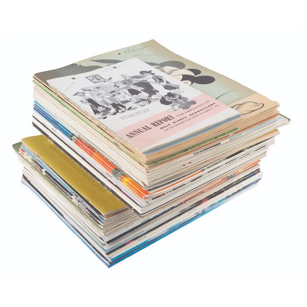 A Large Collection of Rare Early Disney Annual Reports.