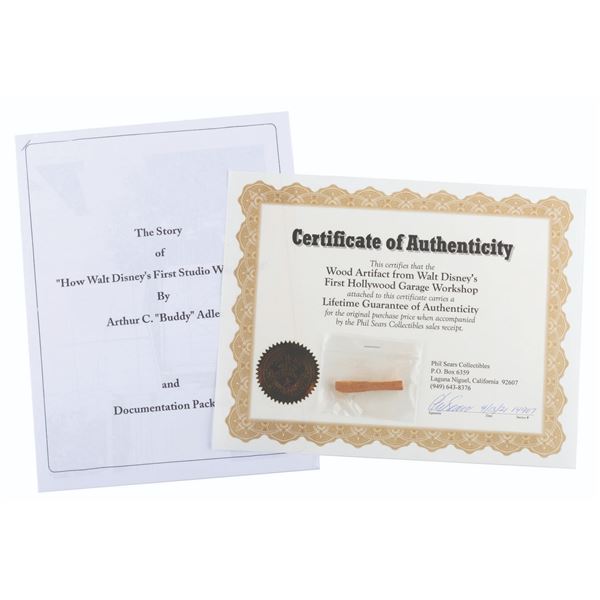 A Wood Section from Walt Disney's Garage Animation Studio.