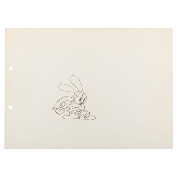 A "Rival Romeos" Oswald the Lucky Rabbit Production Drawing.