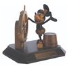 Image 2 : A Wooden Mickey Mouse "Steamboat Willie" Sculpture by ANRI.