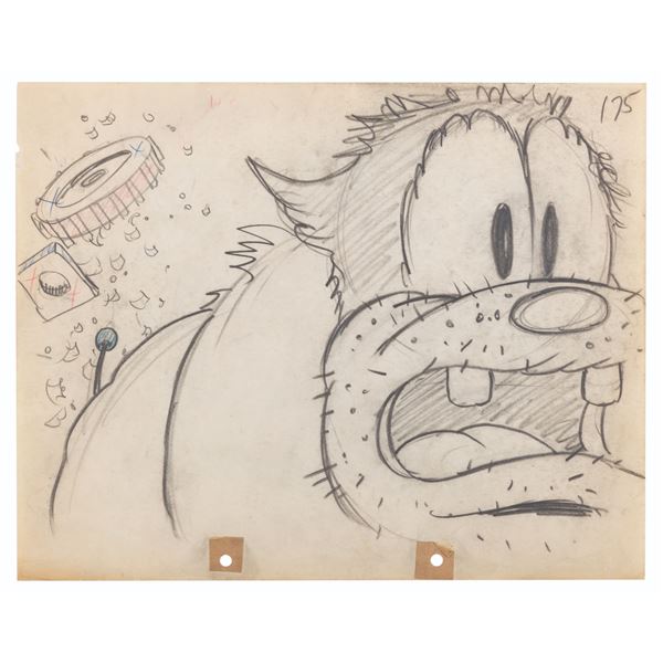 A "Mickey's Service Station" Original Production Drawing.