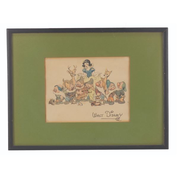 A "Snow White and the Seven Dwarfs" Fan Card.
