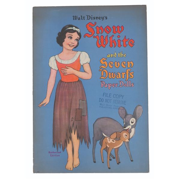 A "Snow White and the Seven Dwarfs" Paper Dolls Book.