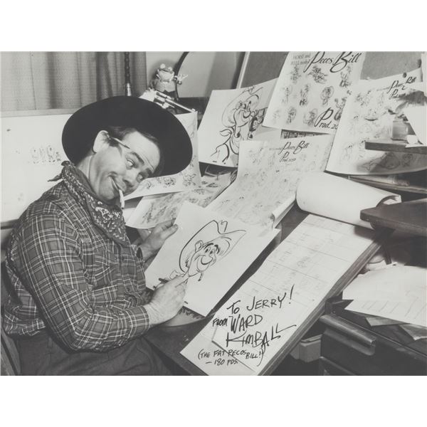 A Signed Ward Kimball as Pecos Bill Publicity Photo.