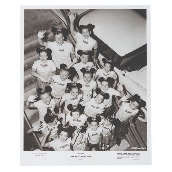A Multi-Signed "Mickey Mouse Club" Publicity Photo.
