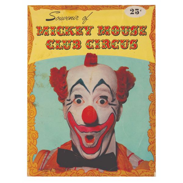 A Multi-Signed Mickey Mouse Club Circus Program.
