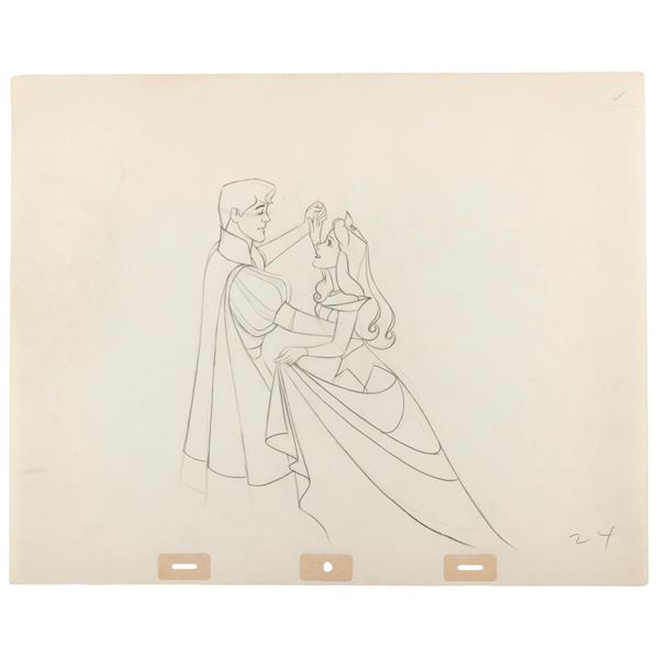 An Original "Sleeping Beauty" Production Drawing.
