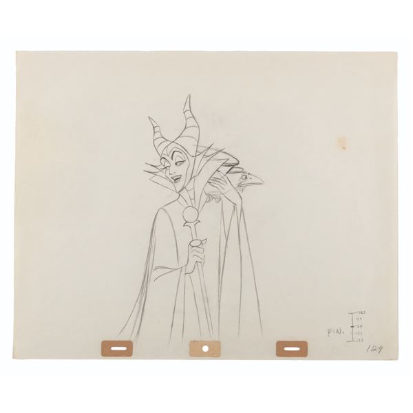 An Original "Sleeping Beauty" Production Drawing.