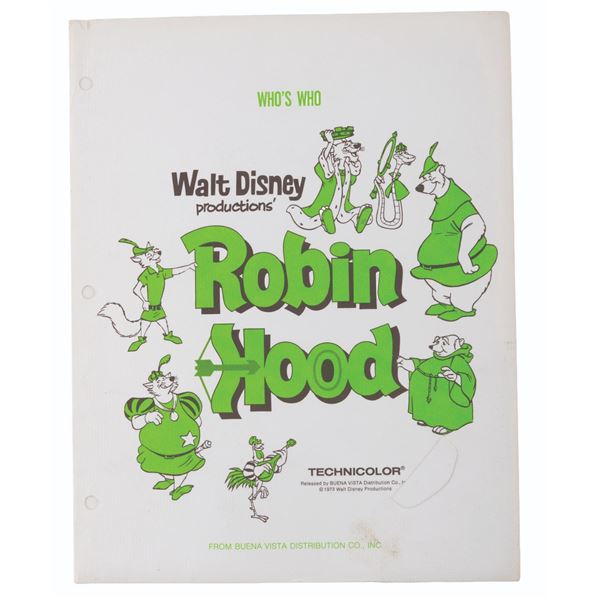 A "Robin Hood" Who's Who Press Kit.