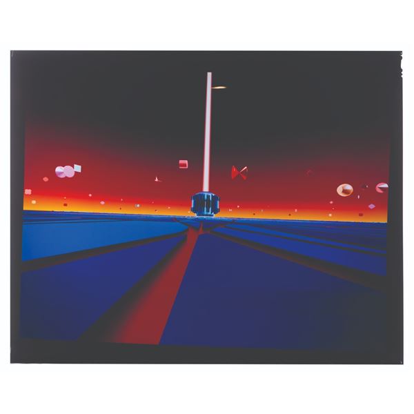 A "TRON" Background Transparency Cel.