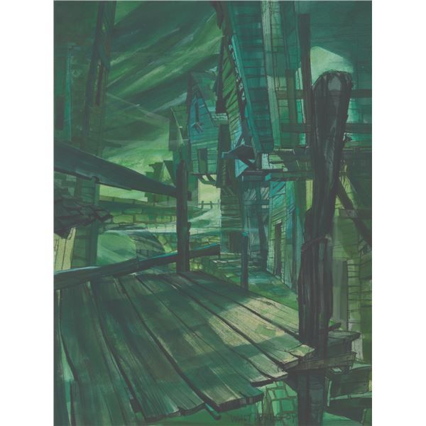 An "Oliver & Company" Walt Peregoy Background Study.