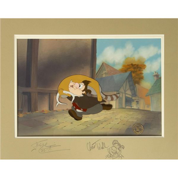 A Signed "Beauty and the Beast" Original Production Background.