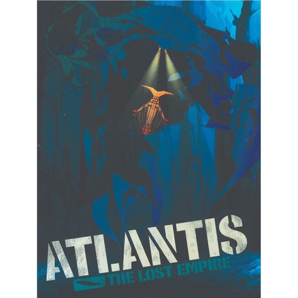 An "Atlantis: The Lost Empire" Oversized Serigraph Print.