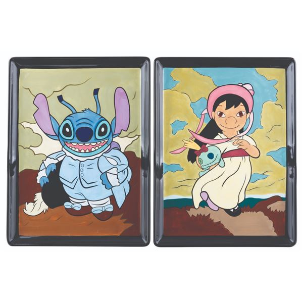 A Pair of "Lilo & Stitch" Charger Plates.