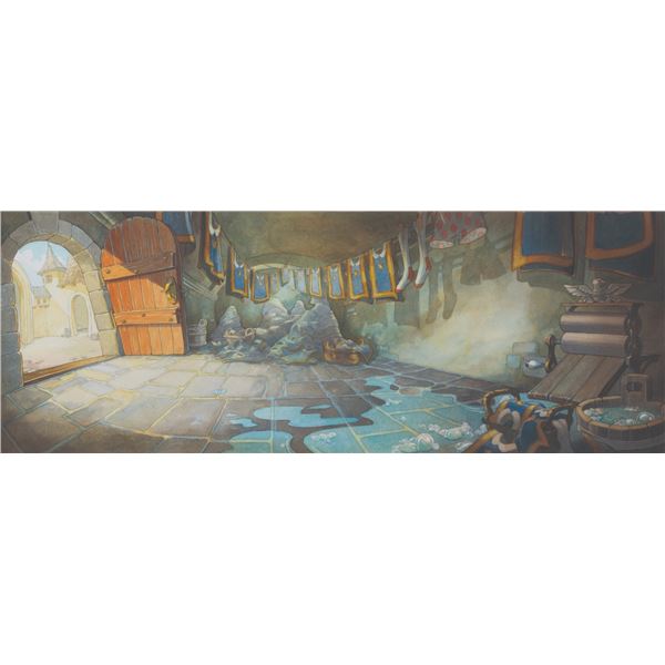 A Toby Bluth "The Three Musketeers" Background Study.