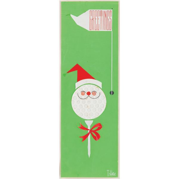 A T. Hee Golf Christmas Card Design.