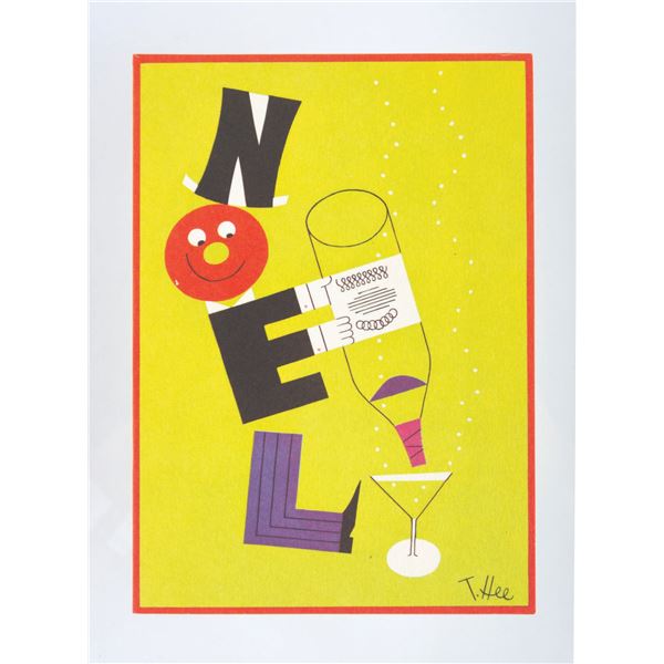 An Original T. Hee Christmas Card Design.