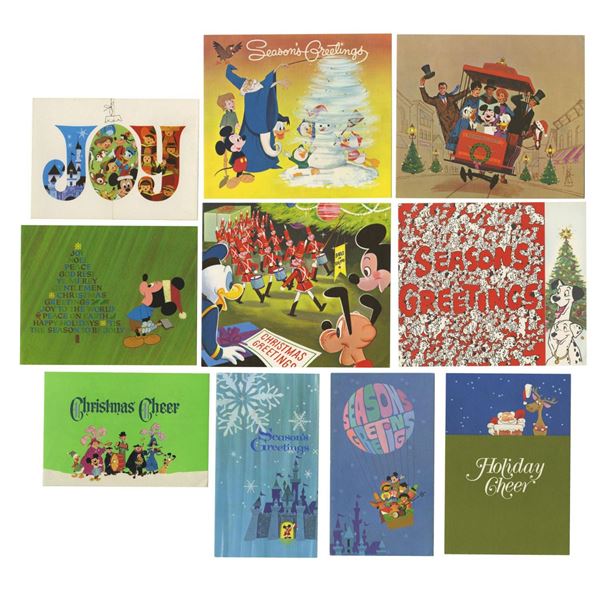 A Complete Set of 1960s Disney Studio Christmas Cards.