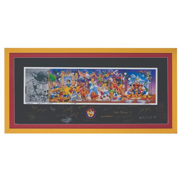 A Multi-Signed Disneyana Convention Public Day Print.