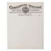 Image 1 : Walt Disney's Carolwood Pacific Railroad Stationery.