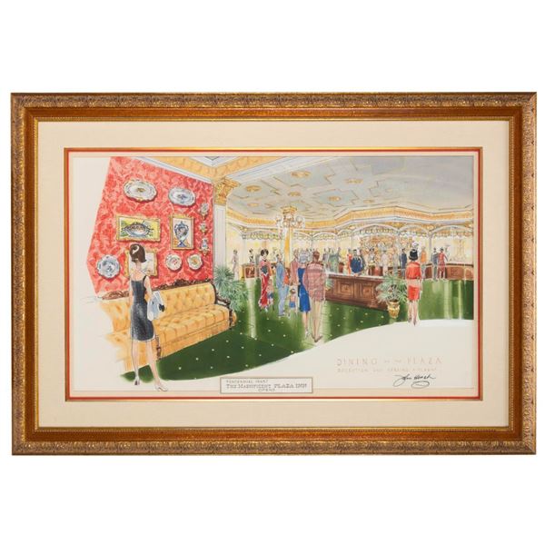 A John Hench Plaza Inn Concept Painting.