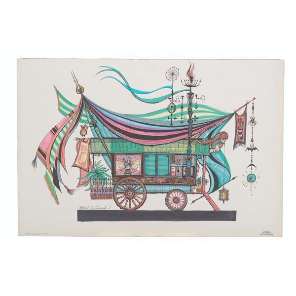 A Rolly Crump Museum of the Weird Concept Painting.