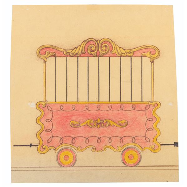 A Casey Jr. Bruce Bushman Concept Art Brownline.