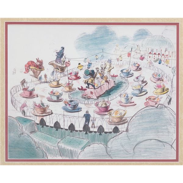 A Disneyland Hotel Mad Tea Party Framed Print.