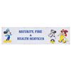 Image 1 : A Large Disneyland Security, Fire, and Health Services Banner.