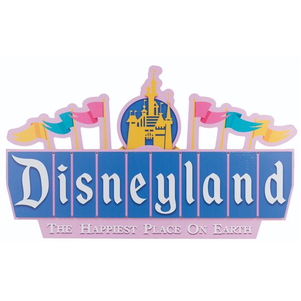 A Disneyland Marquee Souvenir Sign.