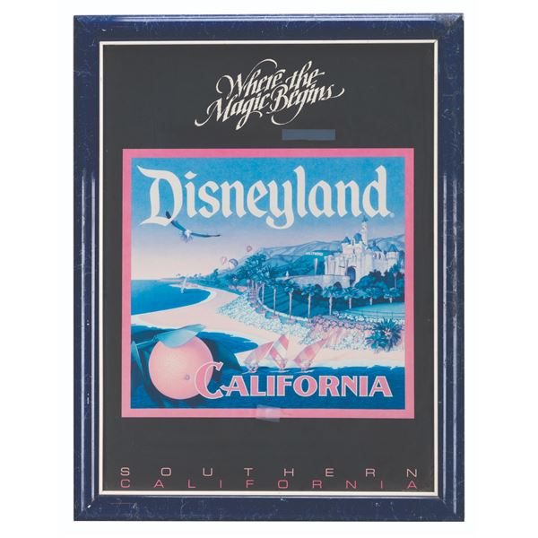 A Disneyland Where the Magic Begins Framed Poster.