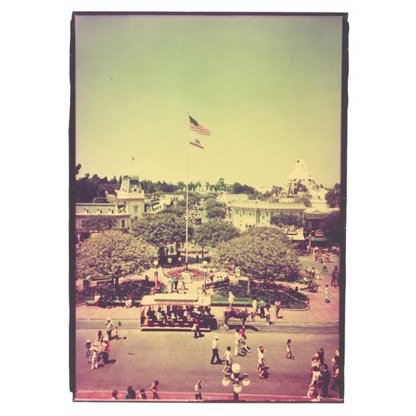 A Large Main Street, U.S.A. Photo Transparency.