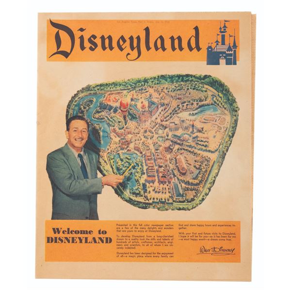 A Disneyland Grand Opening Newspaper Supplement.