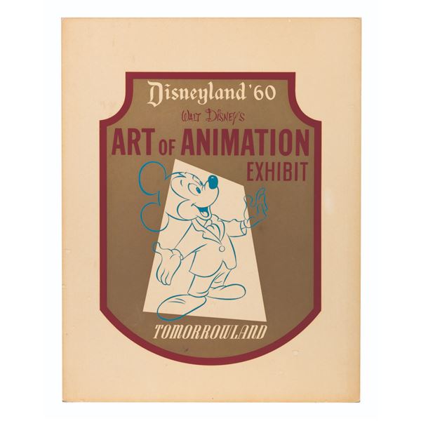 An Original Art of Animation Lamppost Sign.