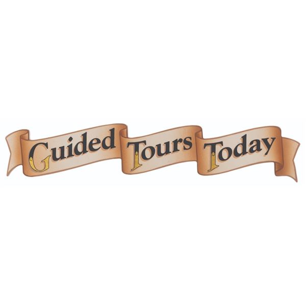 A Disneyland "Guided Tours Today" Sign.