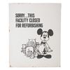 Image 1 : A Rare Disneyland Facilities Closed Sign.