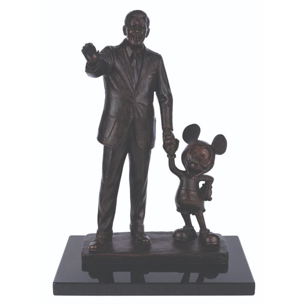 A Large Mickey and Walt "Partners" Statue.