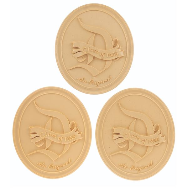 A Collection of Disneyland "Class of 1955" Plaque Production Samples.