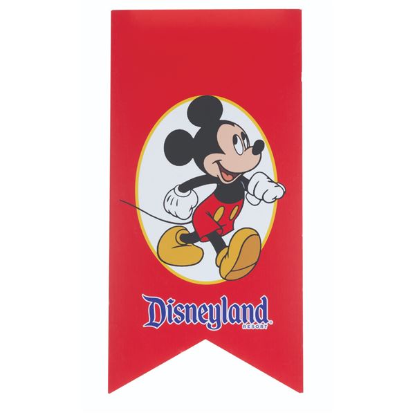 A Mickey Mouse Disneyland Resort Sign.