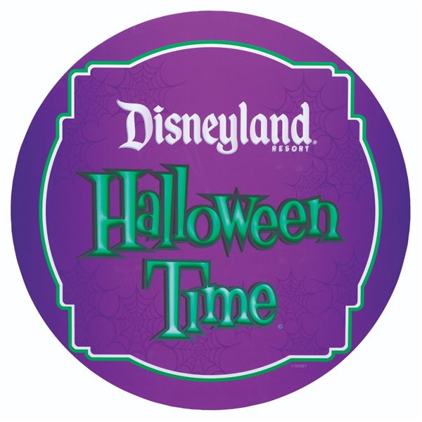 A Disneyland Resort "Halloween Time" Photo-Op Sign.