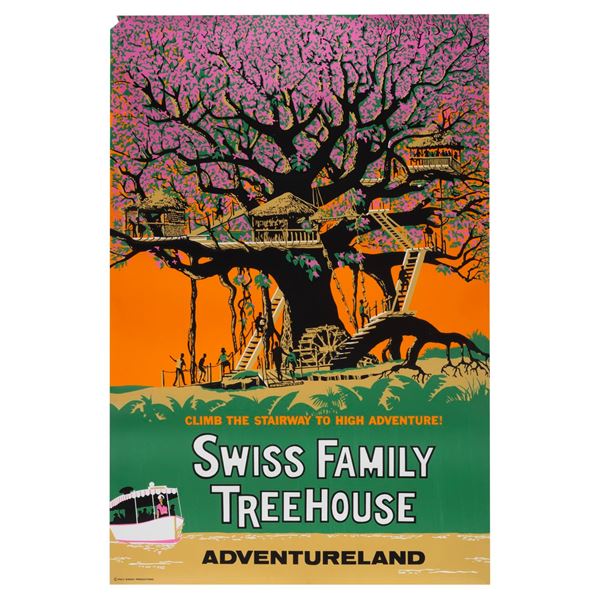 A Swiss Family Treehouse Attraction Poster.