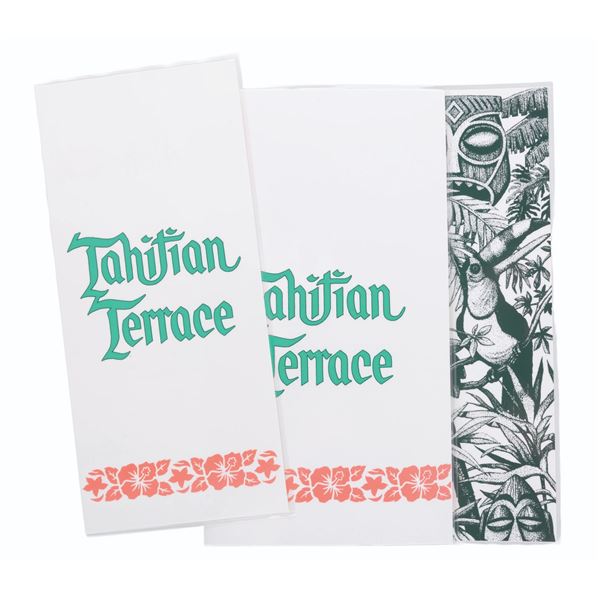 A Pair of Tahitian Terrace Menus.