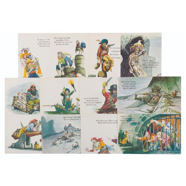 A Complete Set of Pirates of the Caribbean Postcards.