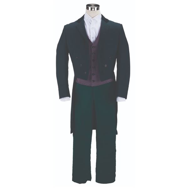 A Haunted Mansion Host Costume.