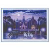 Image 2 : A Larry Dotson Magic Kingdom Haunted Mansion Signed Print.
